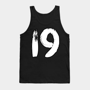 Number 19 Tank Top